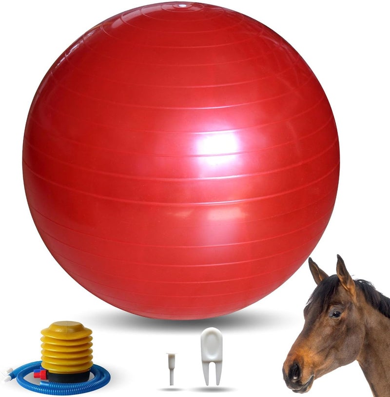RideFound 17-Inch Horse Balls Mega Equine Ball for Play Training Horse Soccer Ball Anti-Burst Herding Balls for Horses Goat Donkey - Image 1